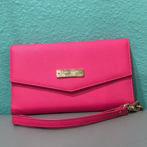 kate spade Handbags - Kate Spade Hot Pink Wristlet